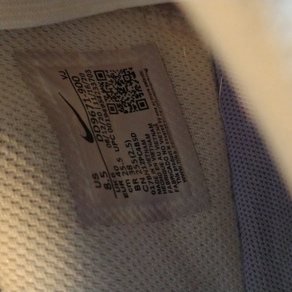 Nike Air Max Women's Athletic Shoes in White, Lavender, Orange and Pale Yellow - Picture 5 of 5